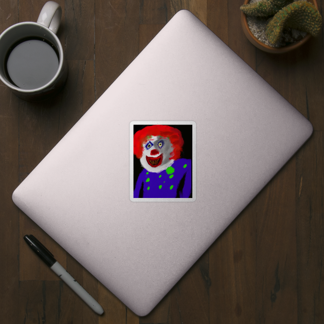 Evil clown 2 by Joelartdesigns